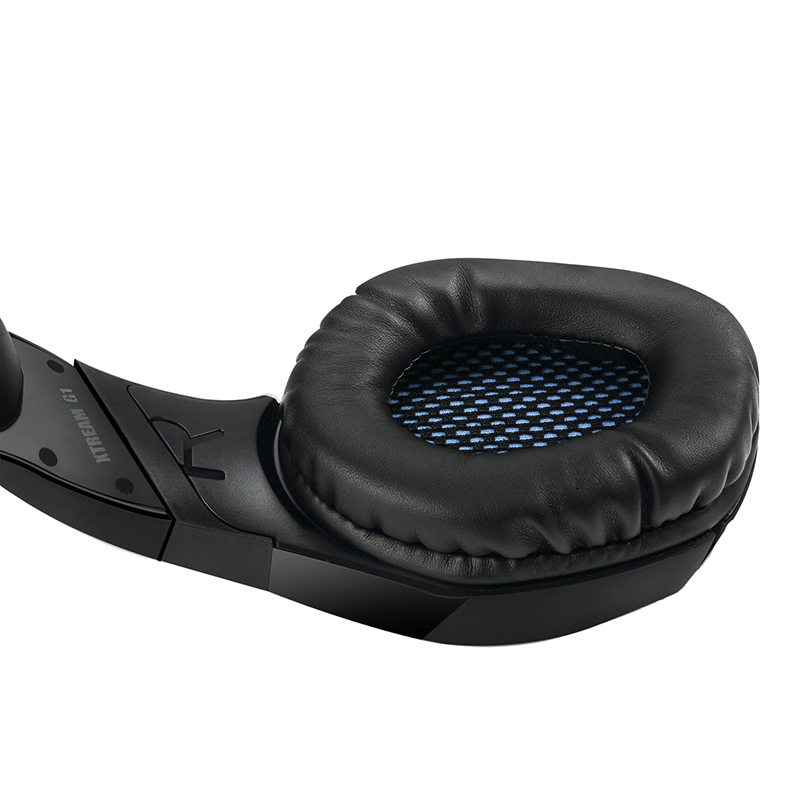 Adesso XTREAM G1 Wired Over-the-head Stereo Gaming Headset with Microphone, Black.